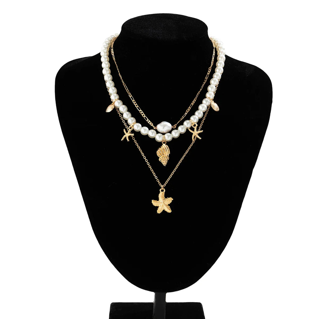 Starfish Dreams Pearl Choker Necklace